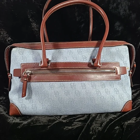 FINAL DISCOUNT Denim and Leather Handbag - Picture 2 of 11